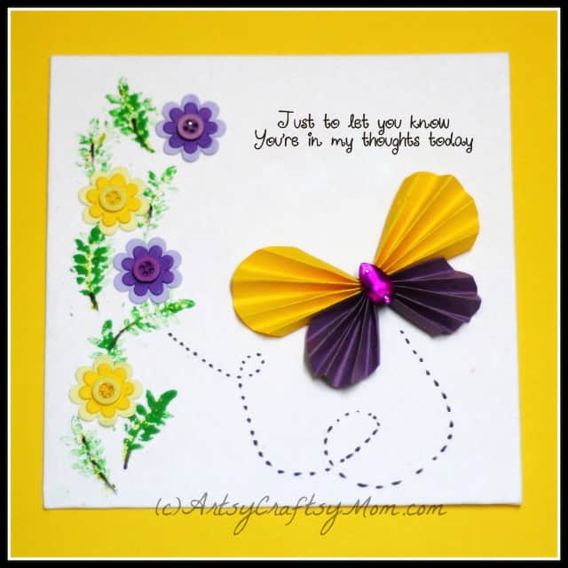 Accordion Fold Butterfly Card