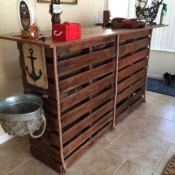 Bar Constructed from Pallets
