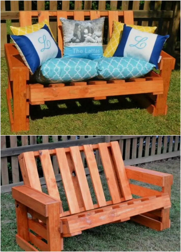 Build A Pallet Bench With Back