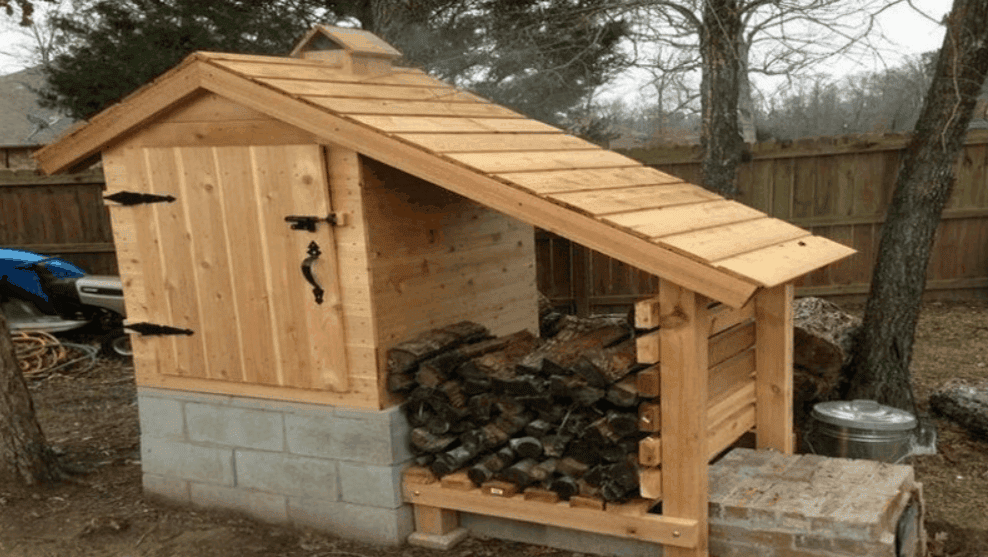 Build Your Own Smokehouse with Attached Firewood Storage