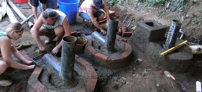 Building a Rocket Stove for Community Cooking
