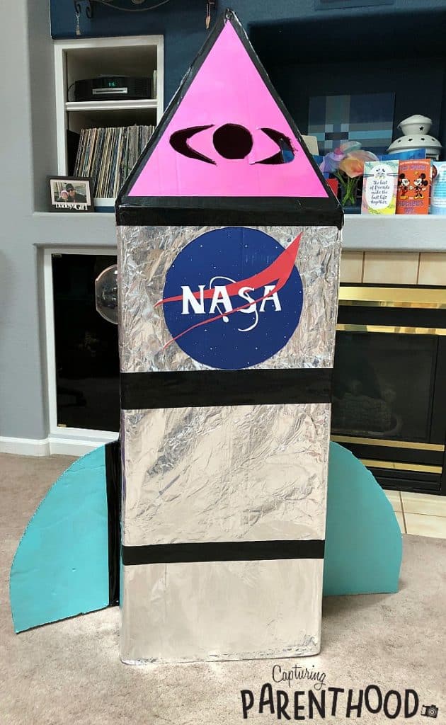 Cardboard NASA Rocketship