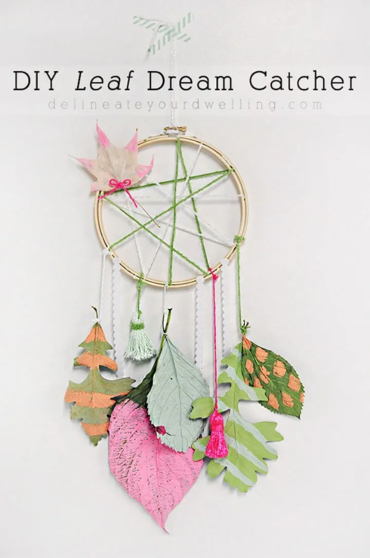 Colorful Leaf Dream Catcher – Step By Step
