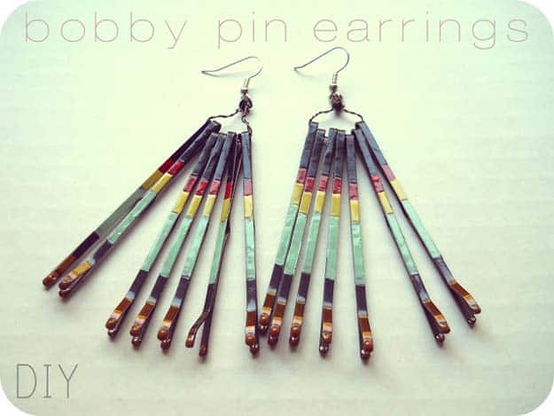 DIY Bobby Pins Earrings