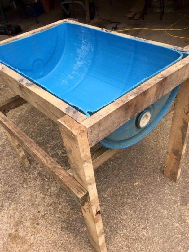 DIY Dog Barrel Bath Tub