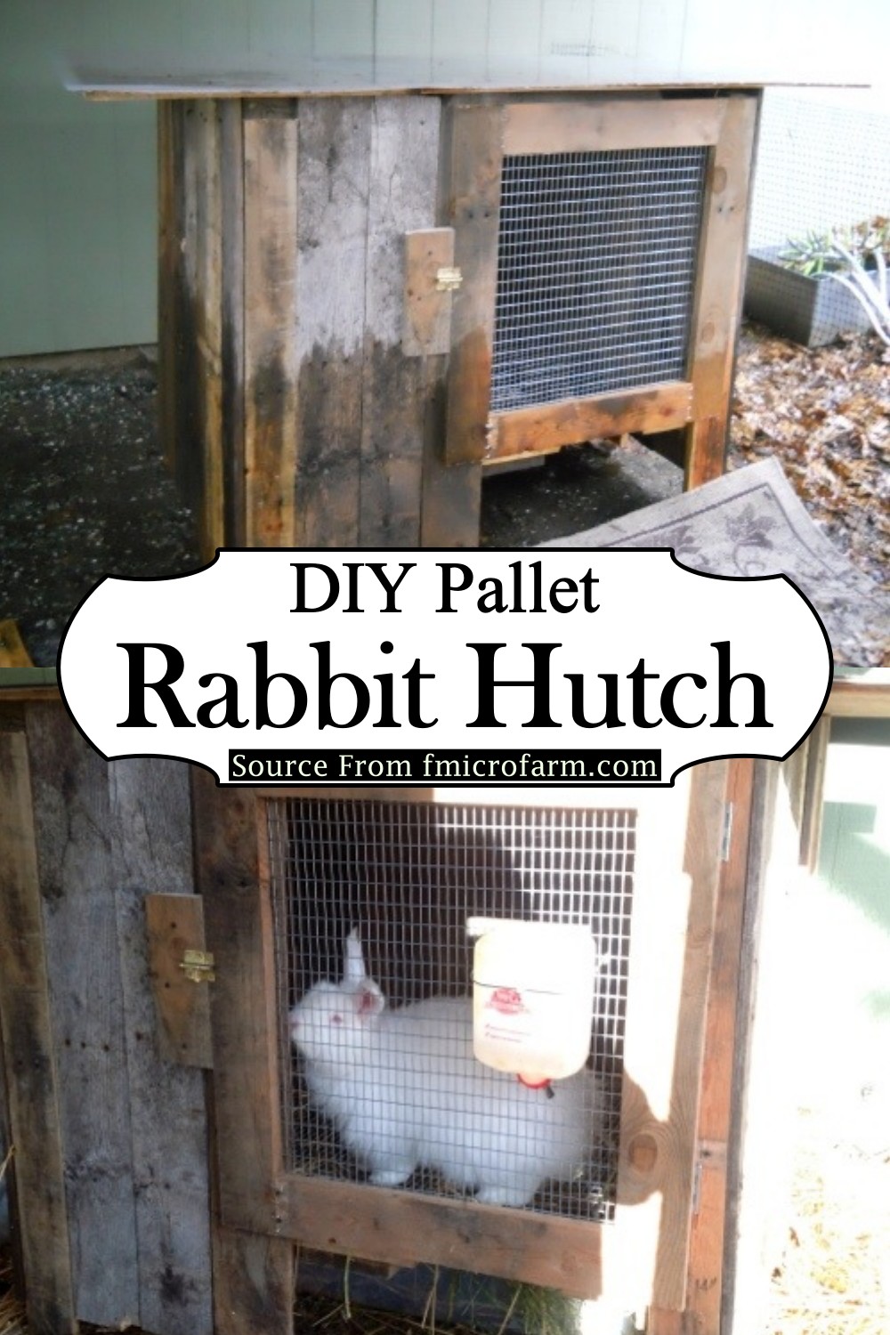 DIY Pallet Rabbit Hutch
