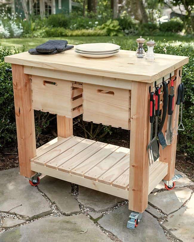 How To Build A DIY Grill Cart