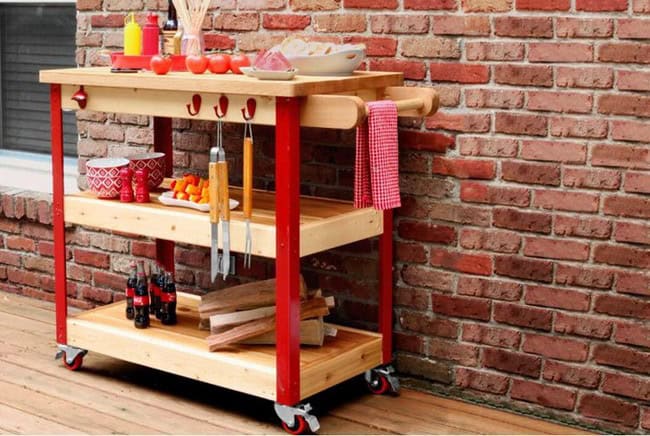 How to Build a Rolling Grill Cart