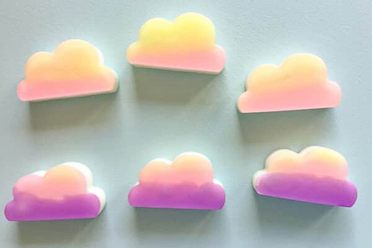Lavender and Tangerine Sunset Soap Bars from The Dancing Soap Dish