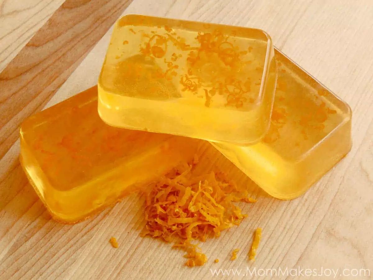 Orange Zest with Lemon Essential Oil Soap from Mom Makes Joy