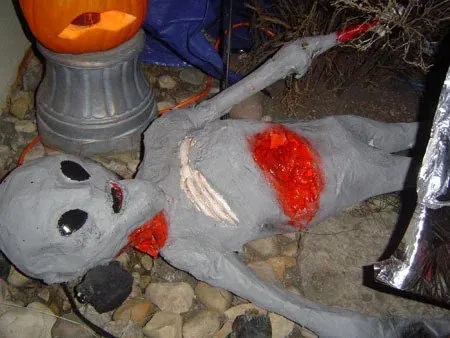 Realistic Dead Alien Halloween Prop